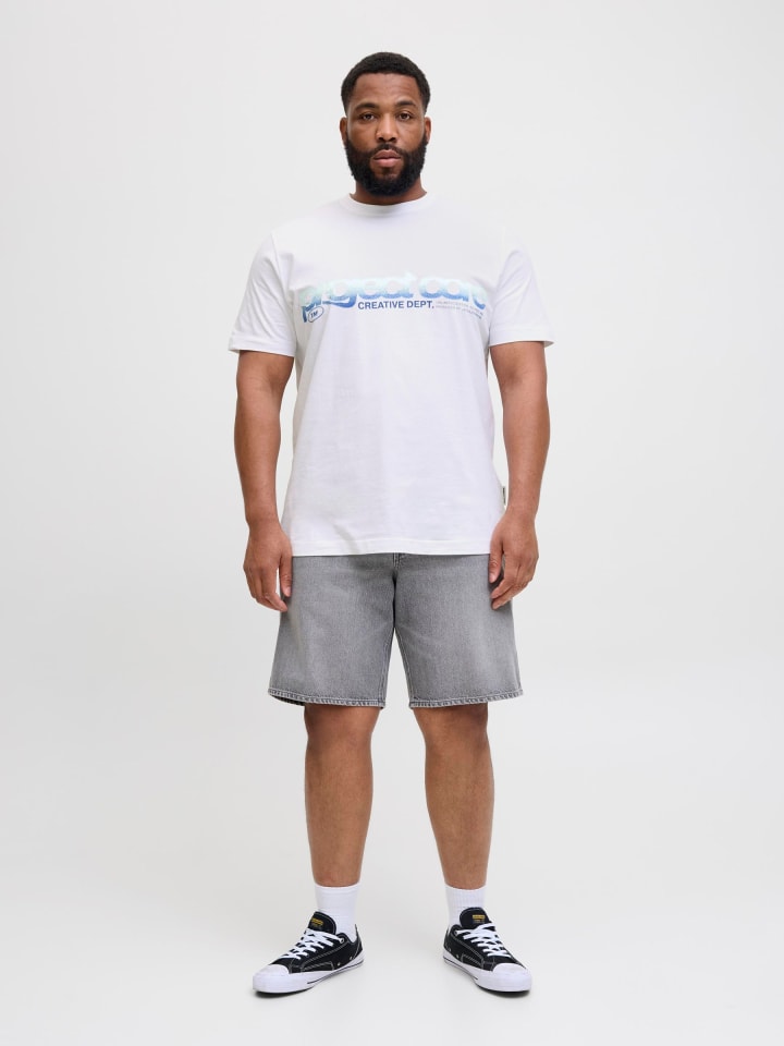 JACK & JONES PLUS T-shirt in Bright White günstig kaufen