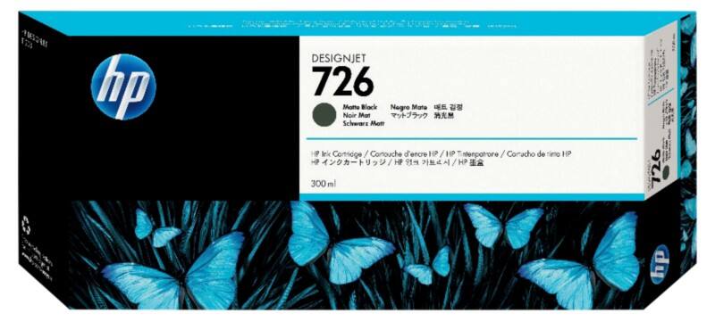 HP 726 Original Tintenpatrone CH575A Matt Schwarz