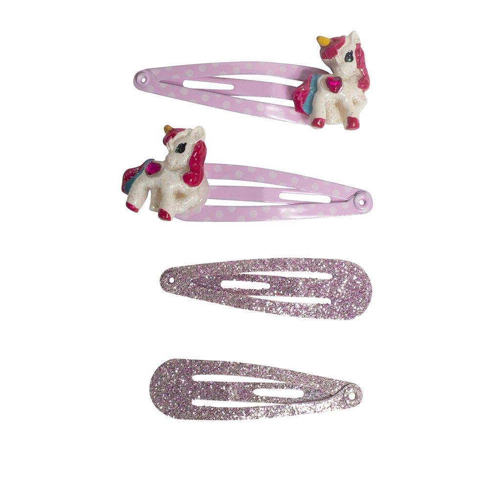 Solida Click-Cack Pony/glitzer rosa 4 Stk.