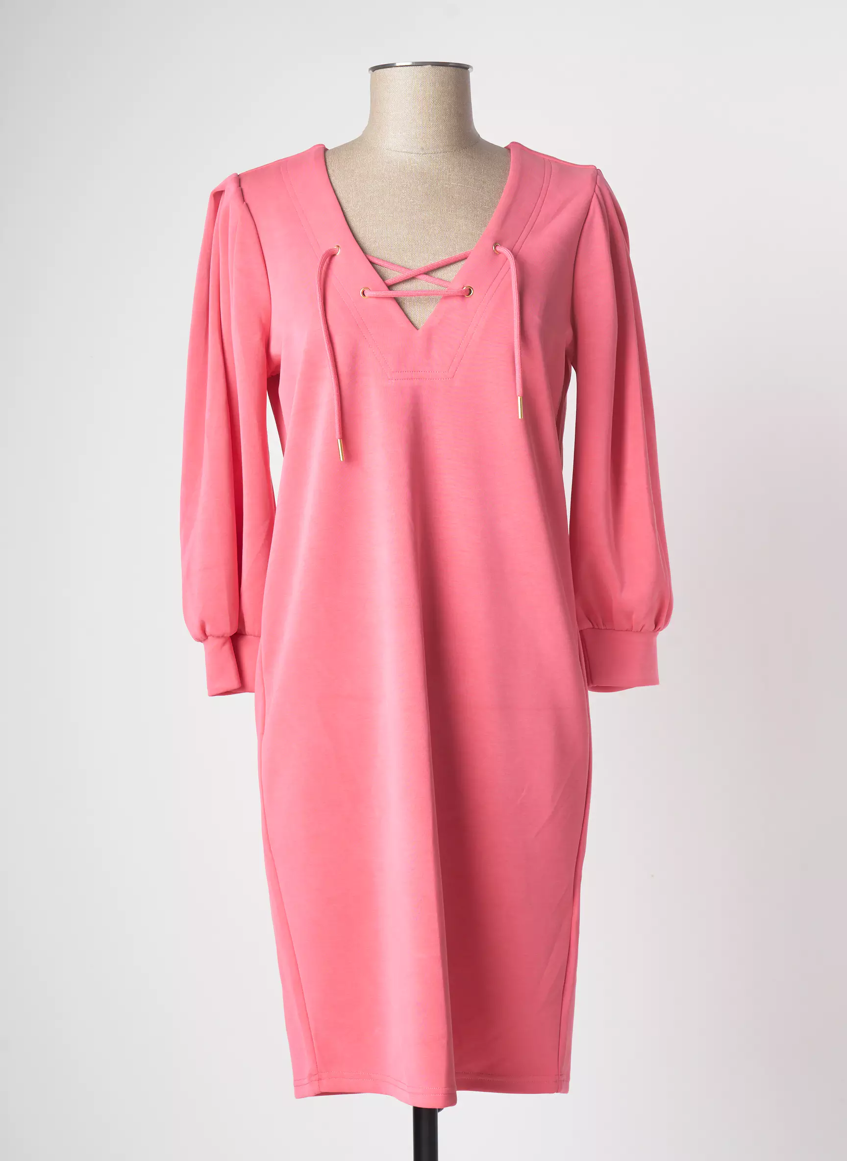Esqualo Robes Mi Longues Femme couleur rose