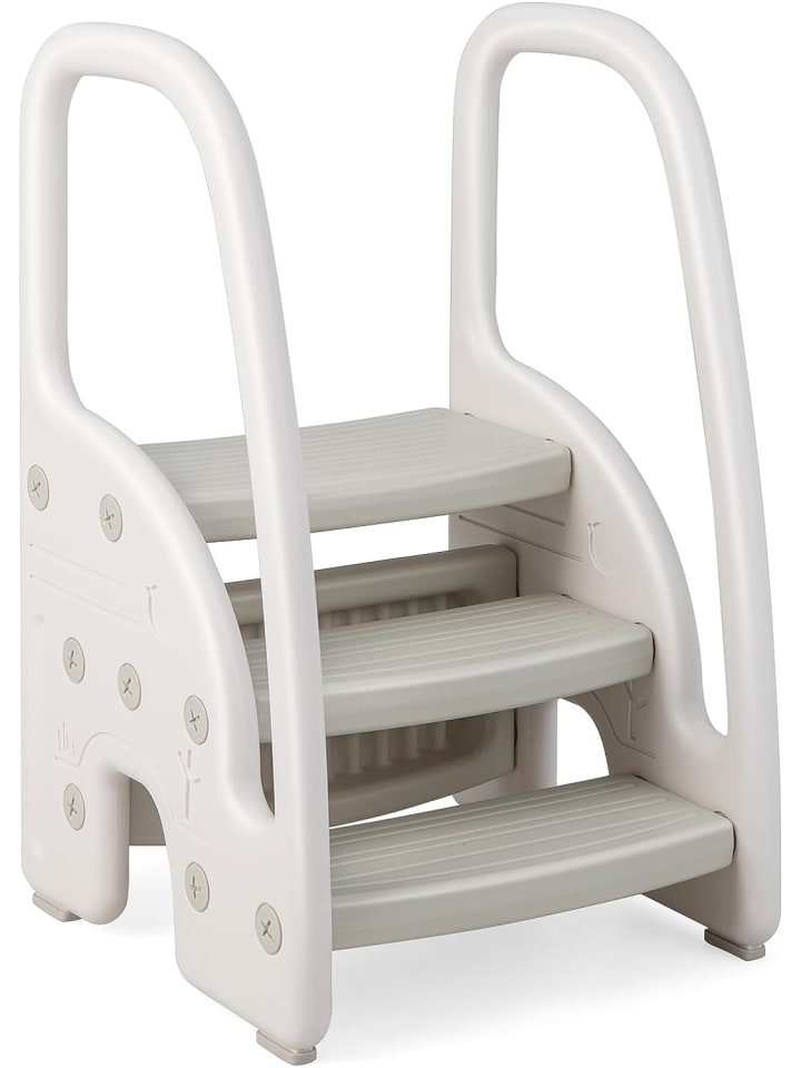 COSTWAY 3 stufig Tritthocker ab 1 Jahre in Grau günstig kaufen 42 x 42 cm