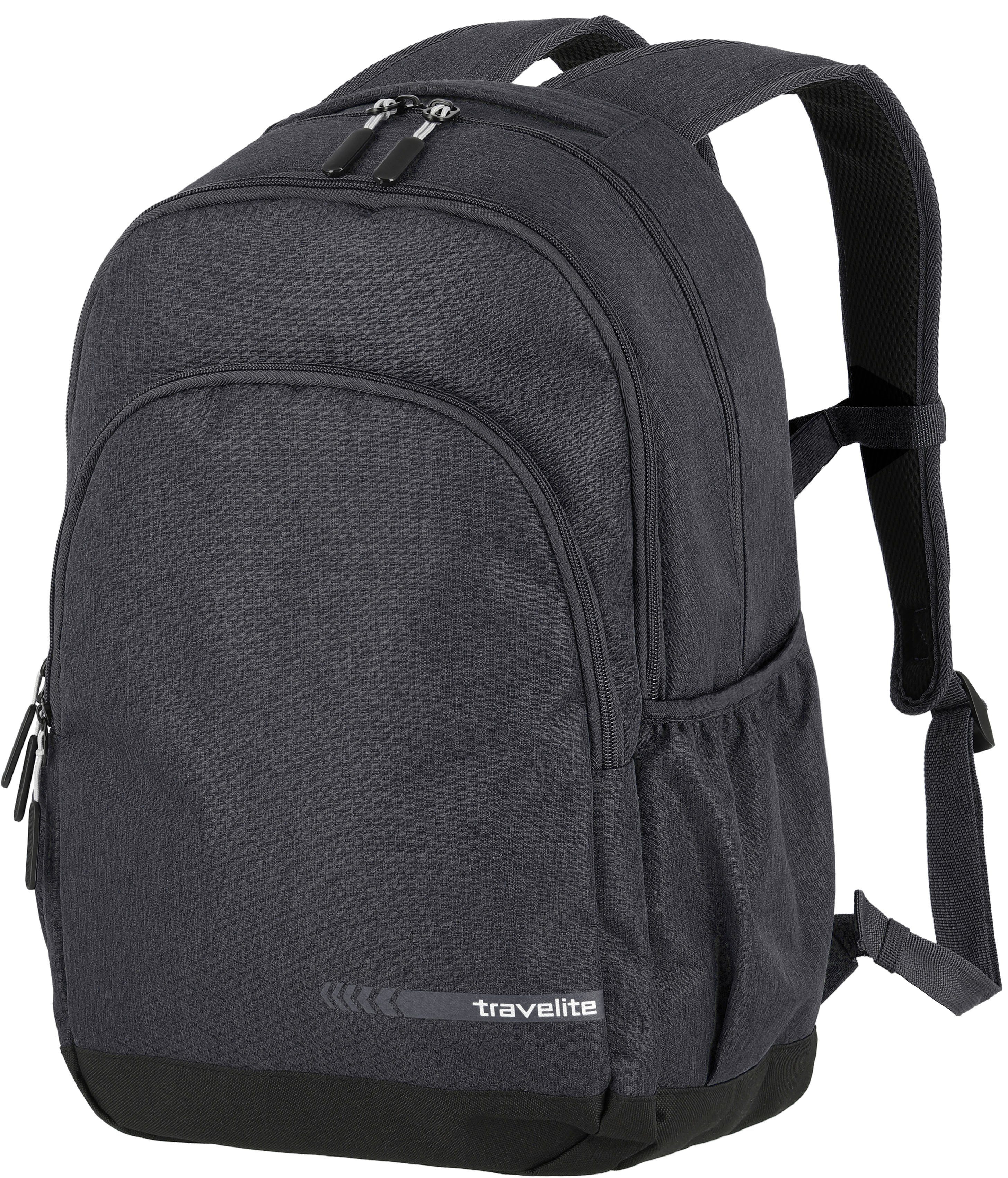 travelite Laptoprucksack Kick Off L, 45 cm, anthrazit, mit 15,6-Zoll Laptopfach