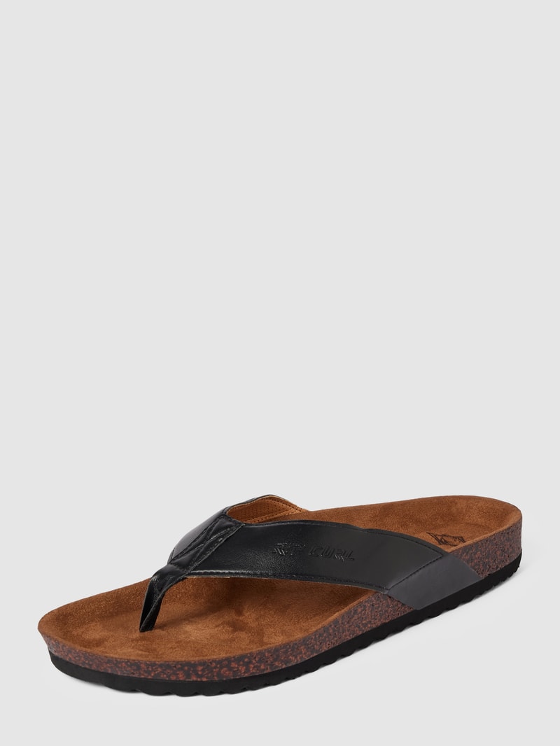 Zehentrenner mit Label-Detail Modell 'FOUNDATION' in schwarz