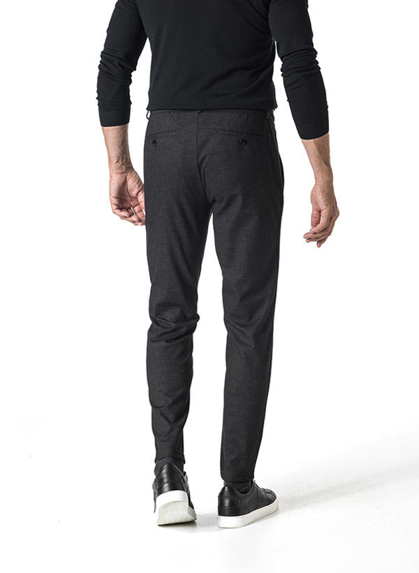 Brax, Chino Phil, Cropped Fit, Jersey, anthrazit meliert