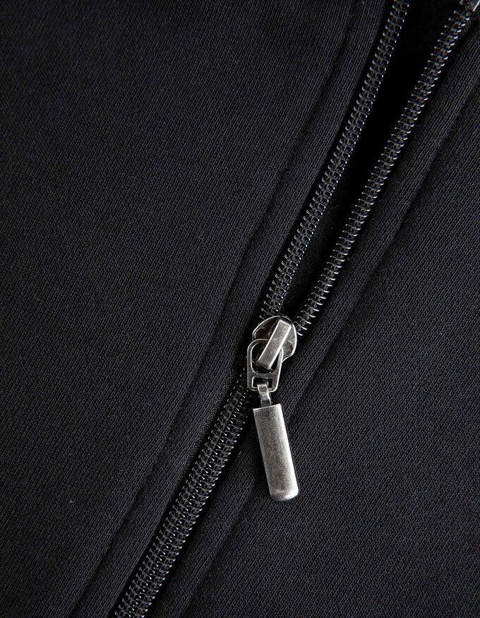 Cropped Sweatjacke - einfarbig