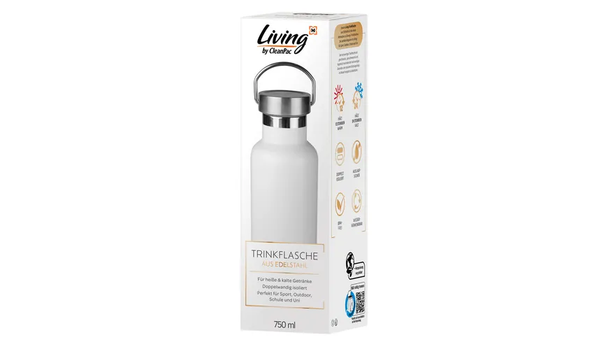 CleanPac Edelstahl Trinkflasche