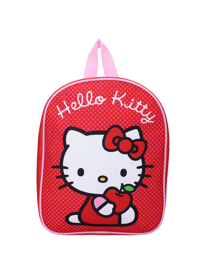 COFI 1453 Hello Kitty Rucksack –geräumigem Hauptfach und verstellbaren in Rot günstig kaufen 29 x 22 cm