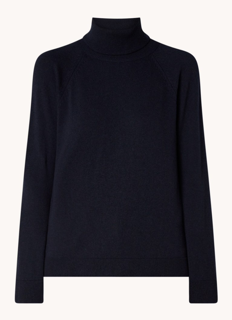 Maglione a collo alto Benetton in maglia fine misto cashmere