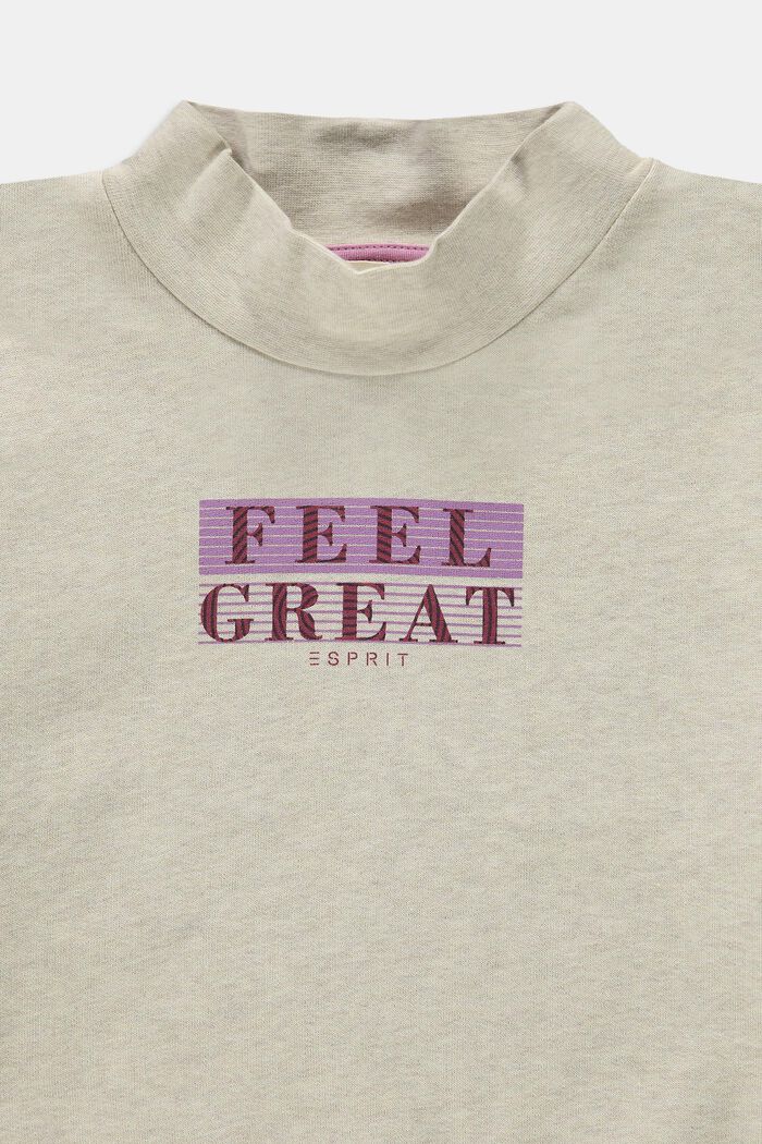 Sweatshirt mit Stehkragen und Statement-Print