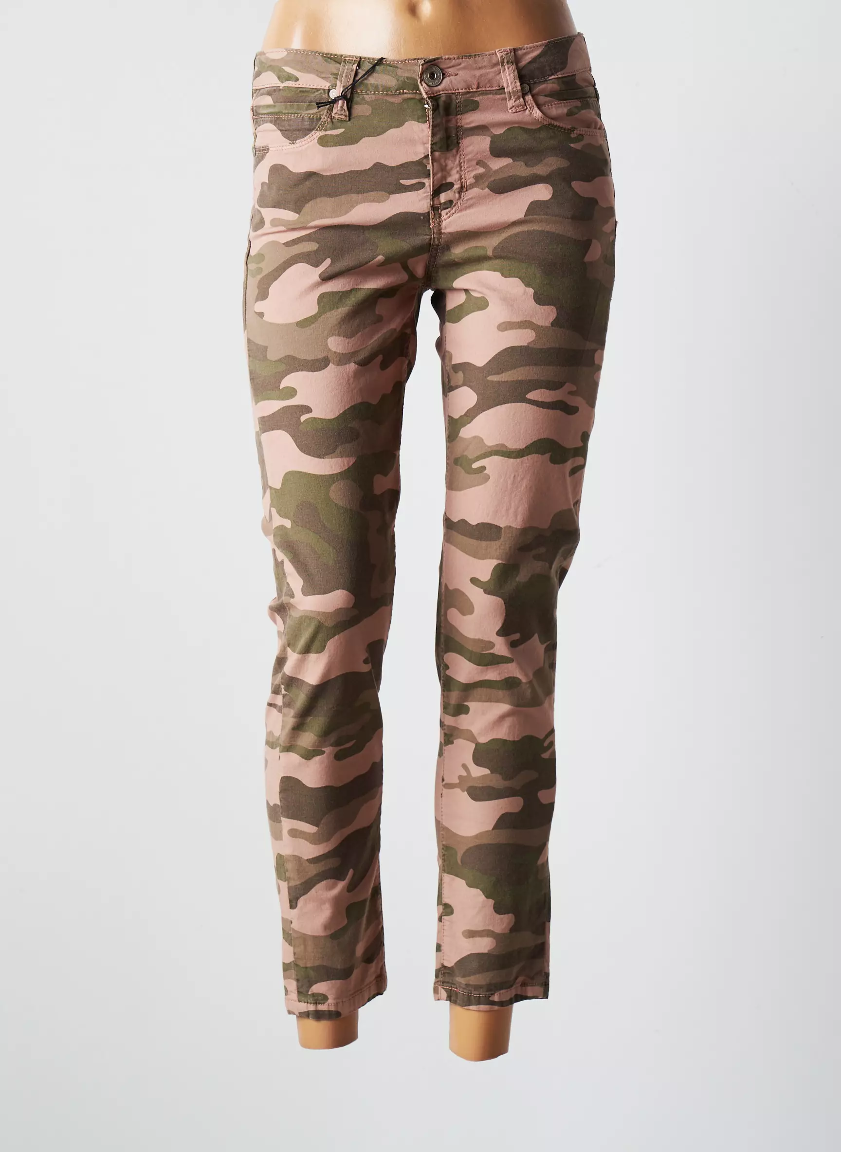 Denim Studio Pantalon7 8 Femme couleur rose