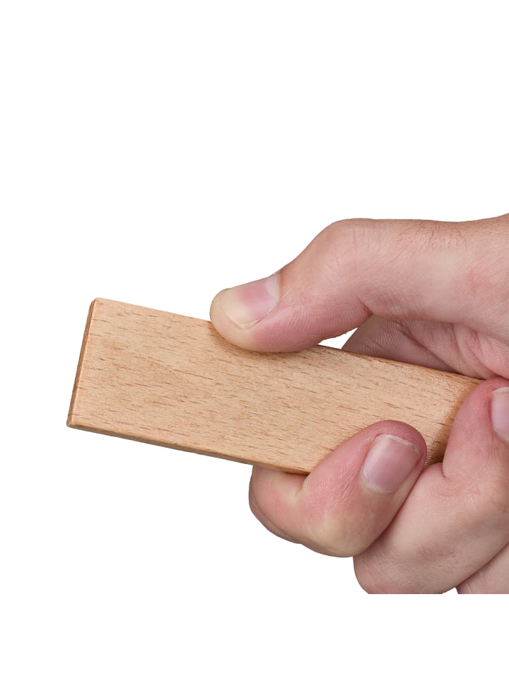 relaxdays 100 x Holzbausteine - (B)2,5 x (H)12 x (T)0,7 cm günstig kaufen onesize