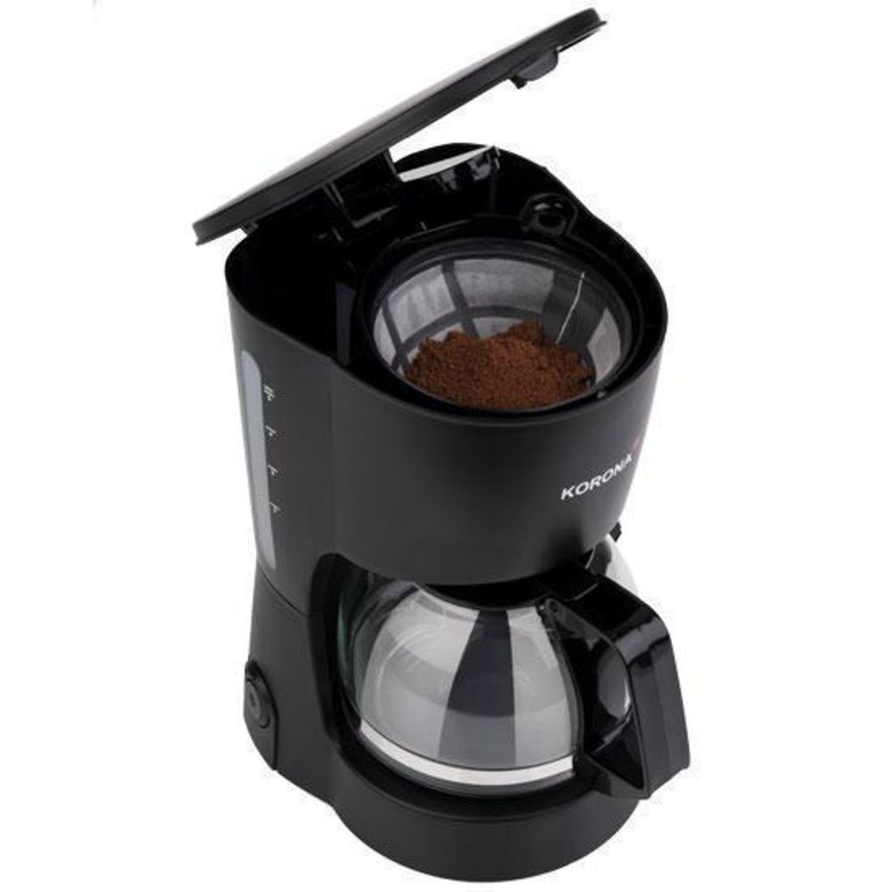 KORONA Filterkaffeemaschine 12011, Kaffeeautomat 0,6 L 5 Tassen schwarz 600 W