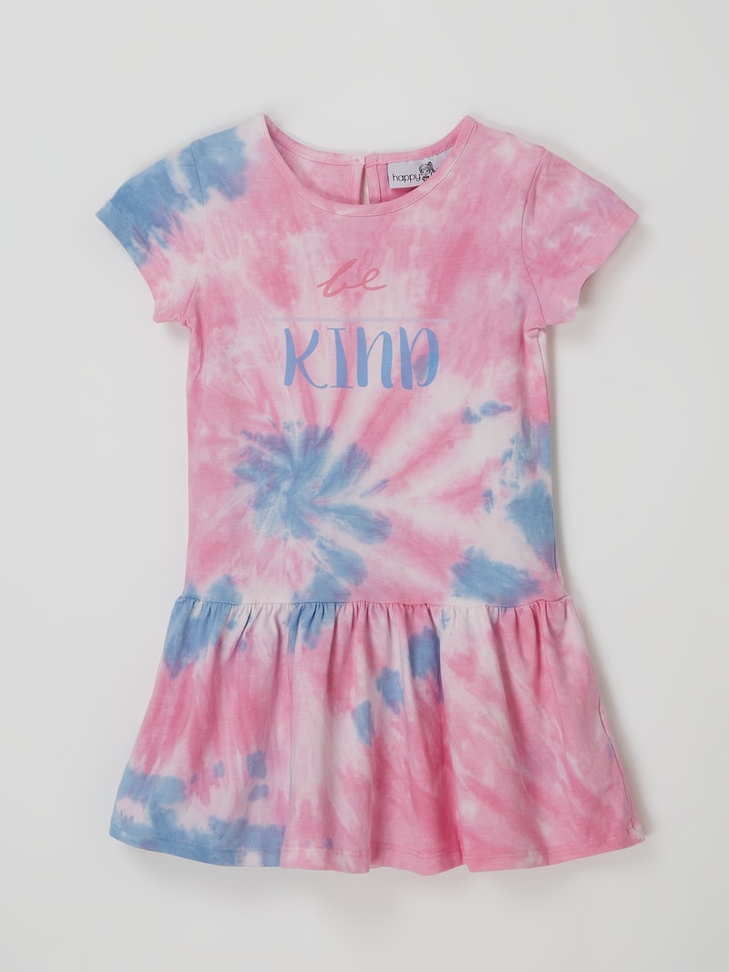 Kleid aus Jersey in bleu