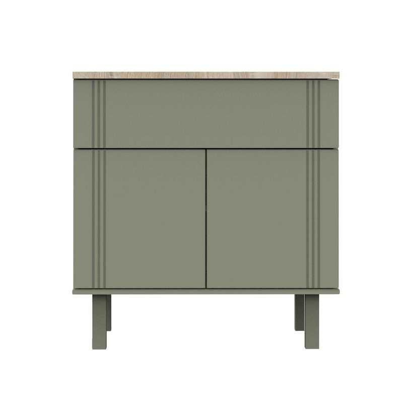 Commode 1 tiroir Eléonore kaki