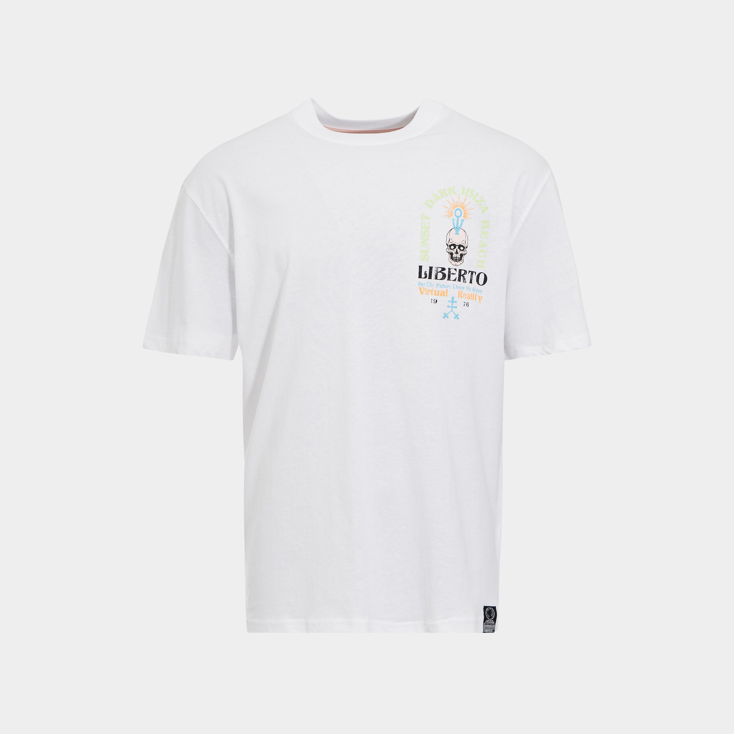 T-shirt manches courtes Liberto blanc homme | La Halle