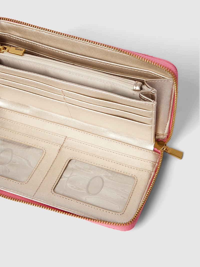 Portemonnaie mit Steppnähten Modell 'GIULLY' in pink