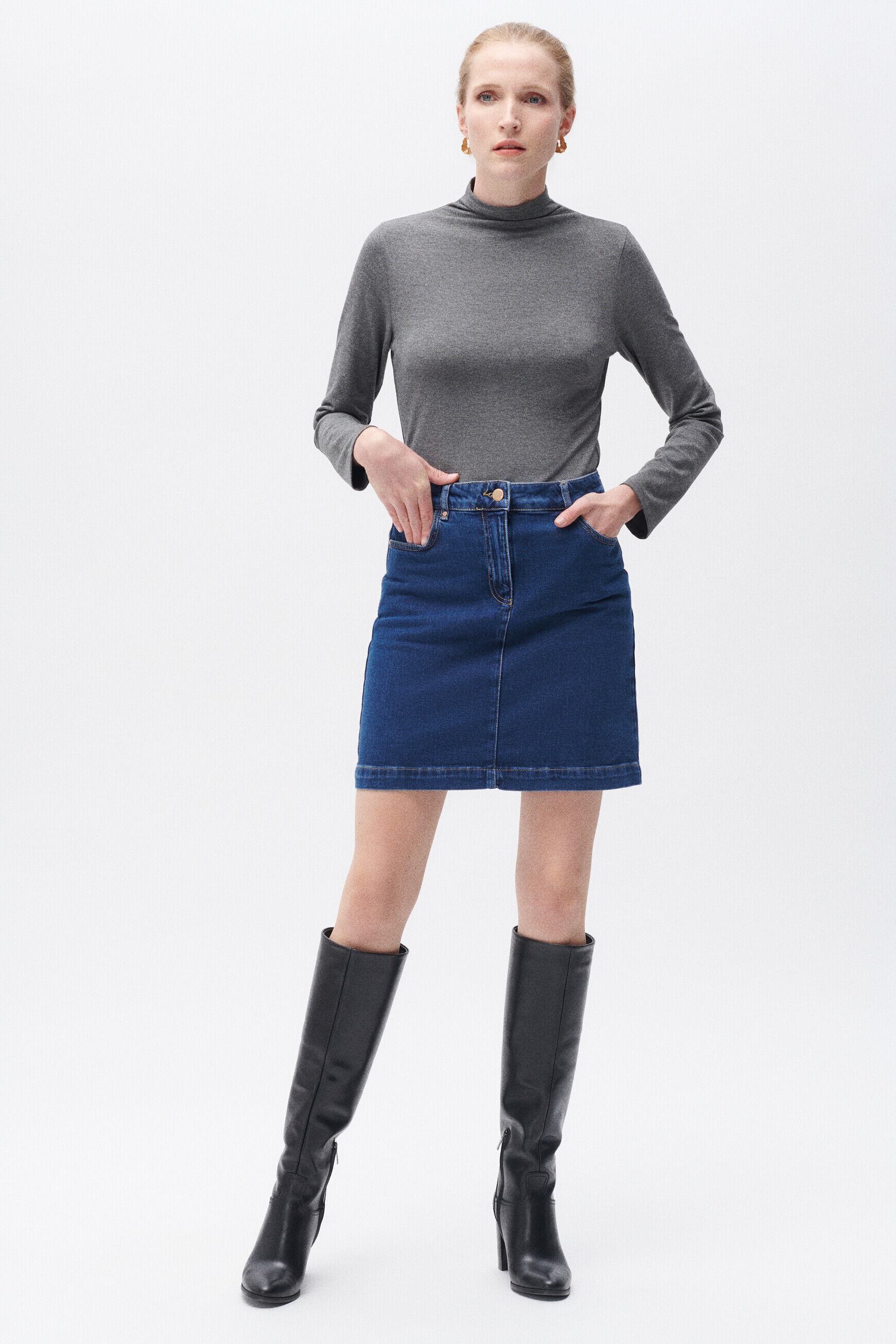 T-shirt tlilo gris fonce femme