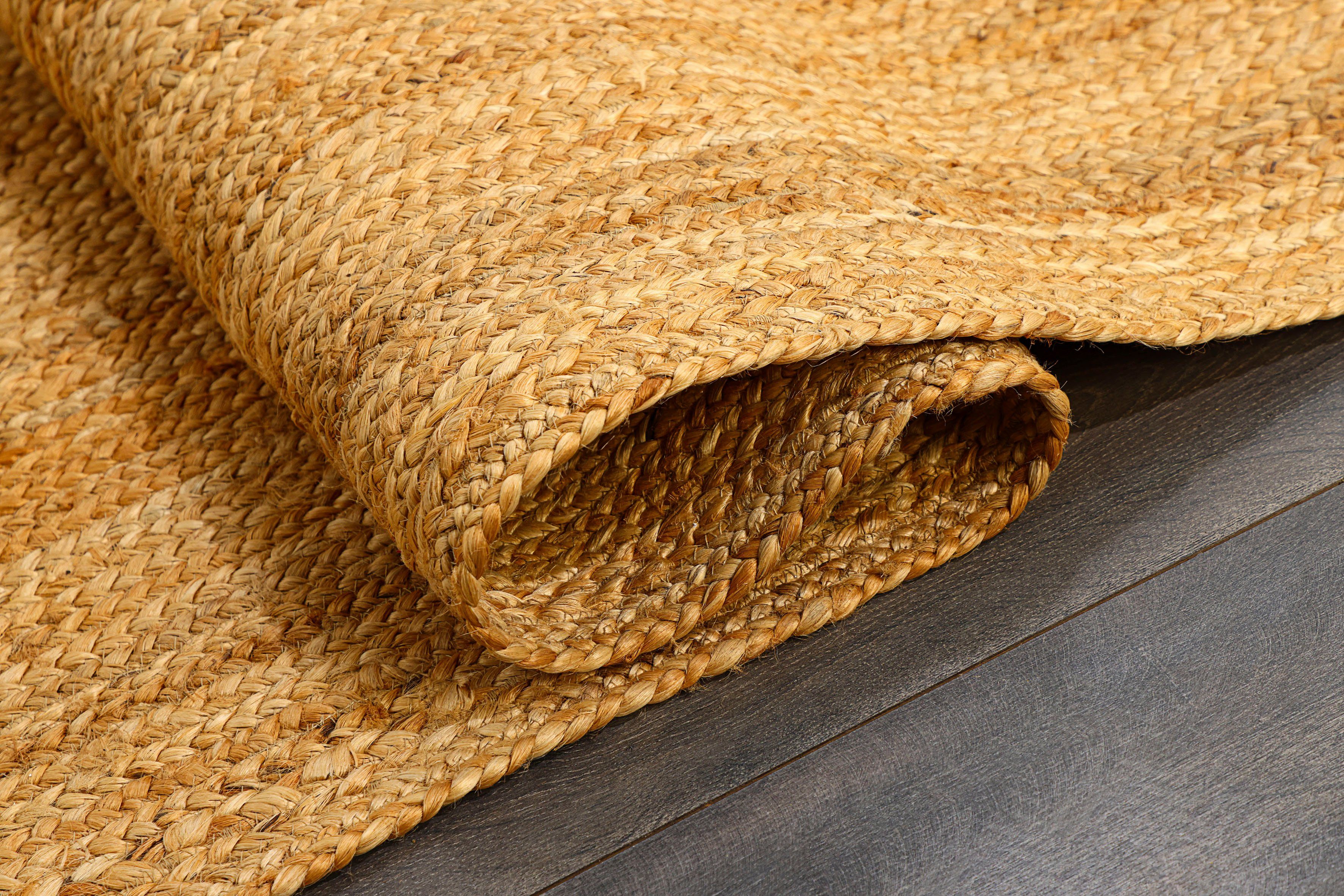 Läufer Lola, Myflair Möbel & Accessoires, rechteckig, Höhe: 10 mm, Wendeteppich, handgeflochten, Naturfaser, Boho-Style, Wohnzimmer