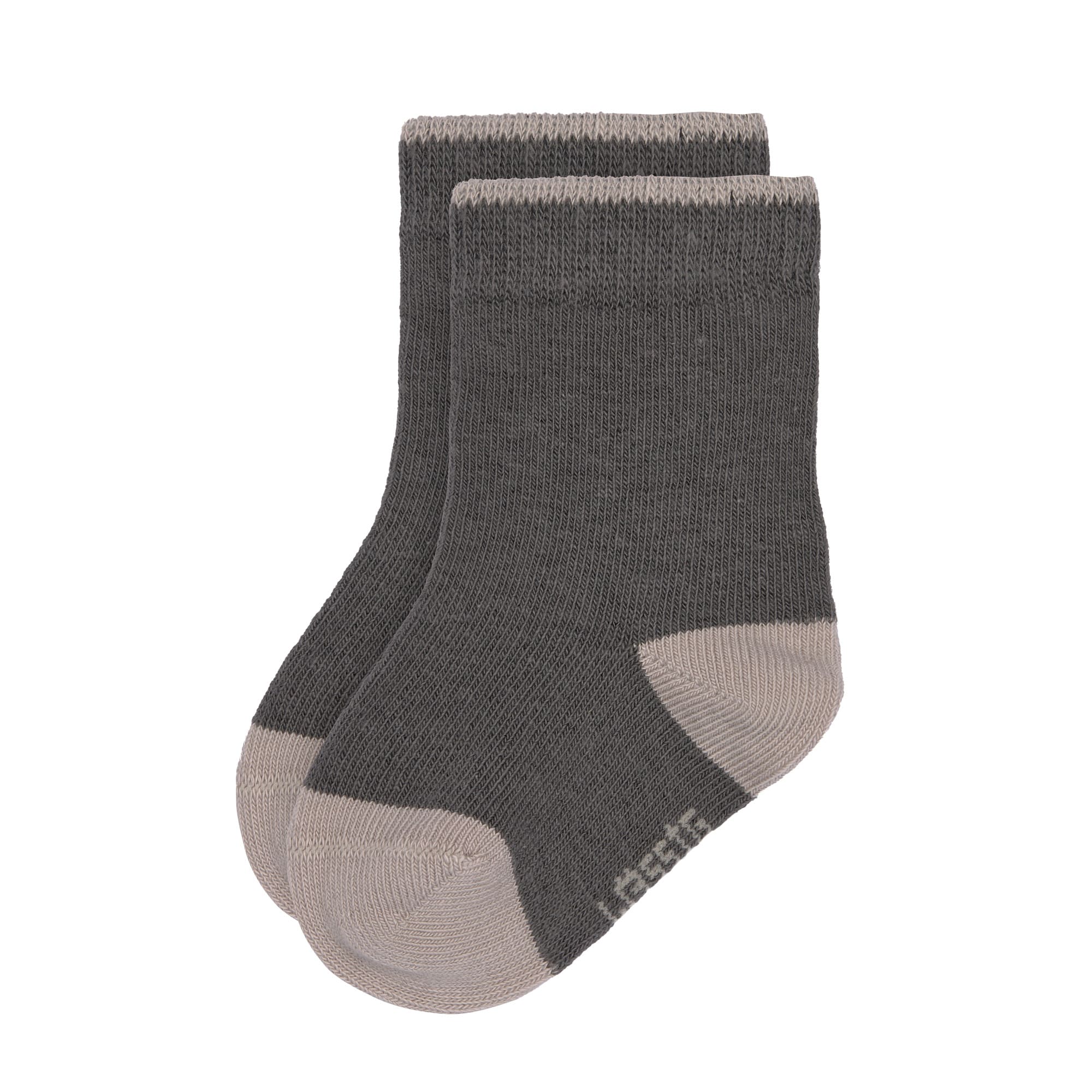 Kinder Socken 3er-Set, Anthrazit Taupe