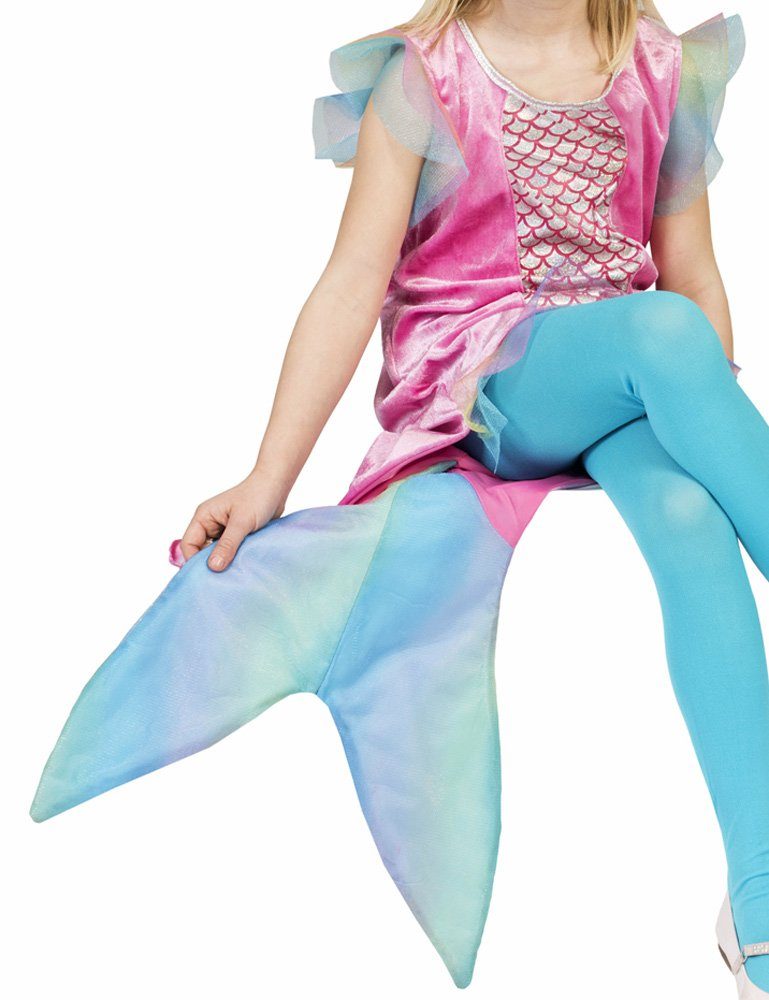 Funny Fashion Kostüm Meerjungfrau Mariella Kostüm für Mädchen - Kinderkostüm Blau Rosa