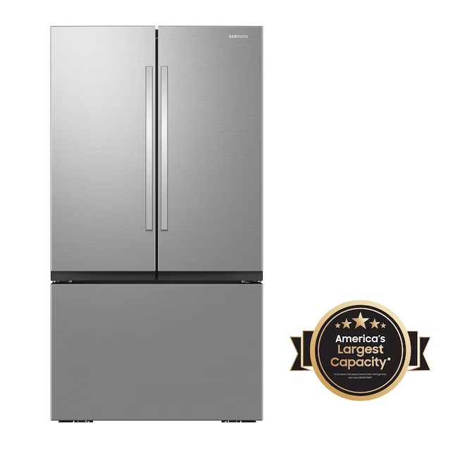 Samsung Mega Capacity 31.5-cu ft Smart French Door Refrigerator with Dual Ice Maker (Fingerprint Resistant Stainless Steel) ENERGY STAR