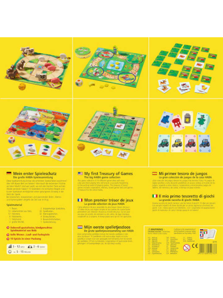 Haba Brettspiel - Mein erster Spieleschatz - Große HABA-Spielesammlung, 3-12 Jahre günstig kaufen onesize
