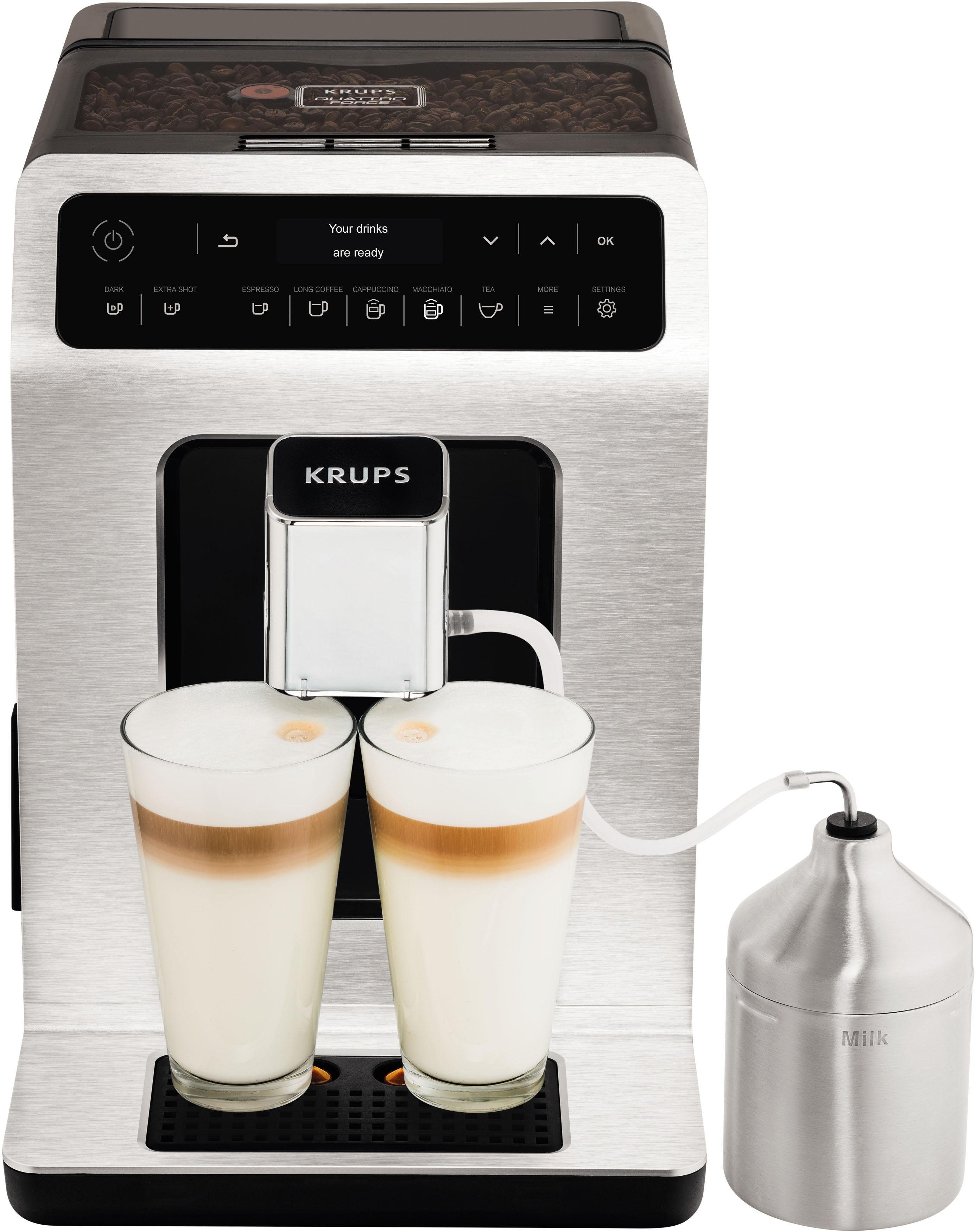 Krups Kaffeevollautomat EA891D Evidence, 12 Kaffee- und 3 Tee-Variationen, OLED-Display und Touchscreen