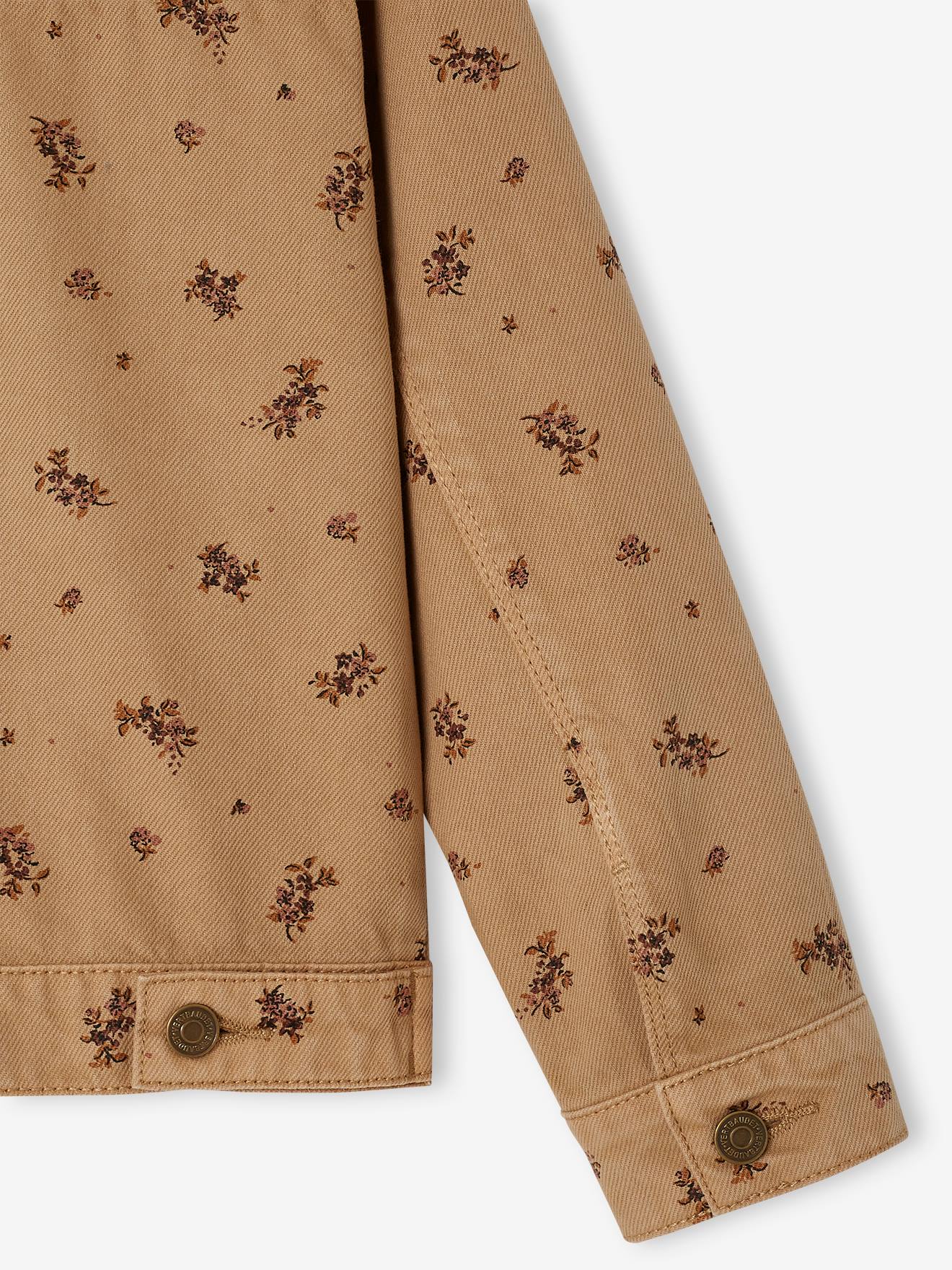 Vertbaudet Leichte Mädchen Jacke - beige bedruckt