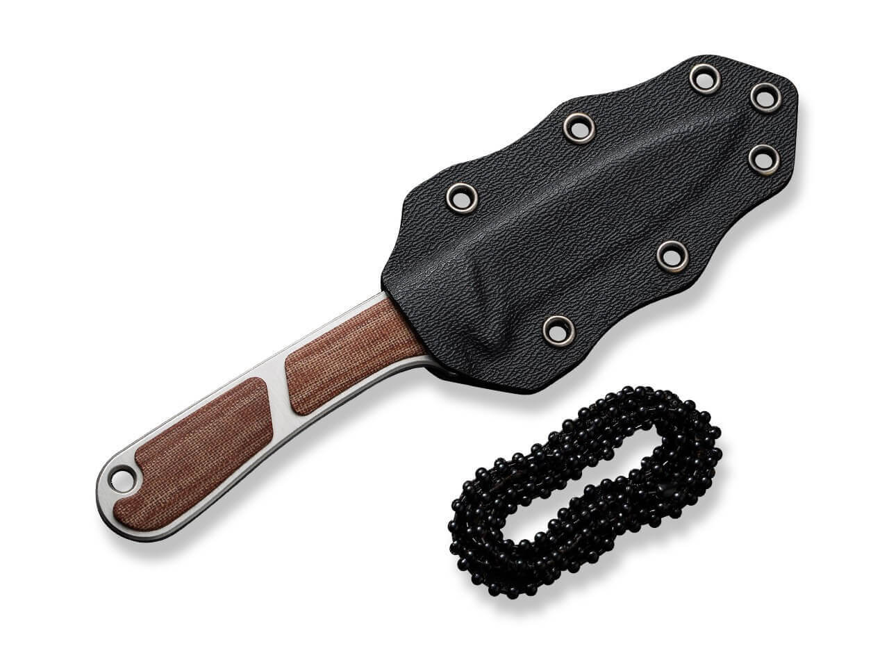 Mini Elementum Fixed Micarta Brown
