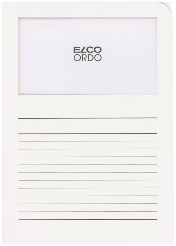 Elco Ordnungsmappe DIN A4 Weiß Papier  10 Stück
