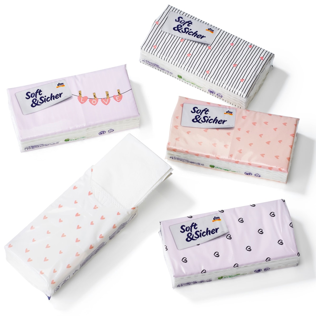 Taschentücher Design 4-lagig (42x10 St), 42 St