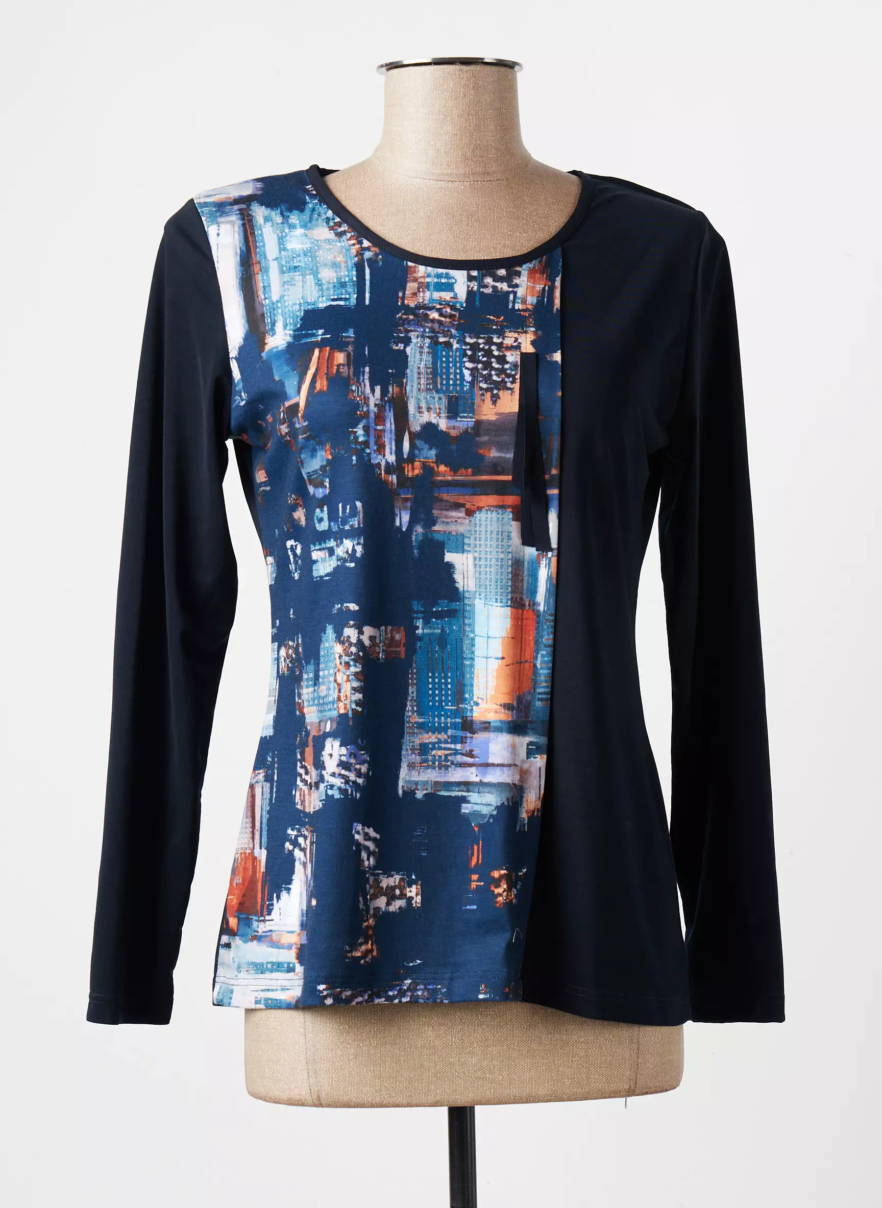 Marie De Marcille Tshirts Femme couleur bleu