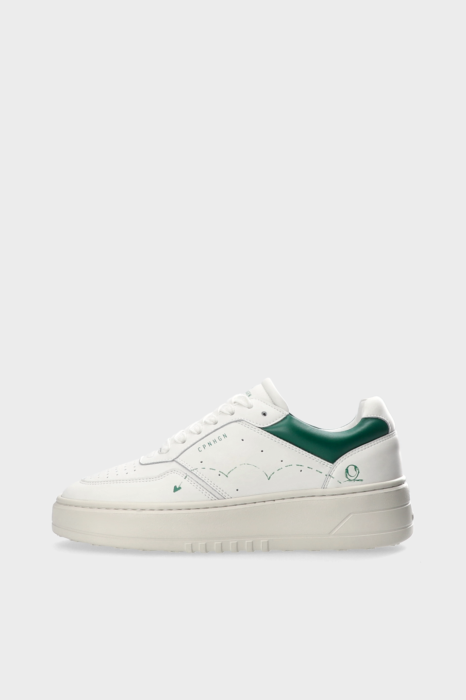 CPH LONDON - leather - white/green
