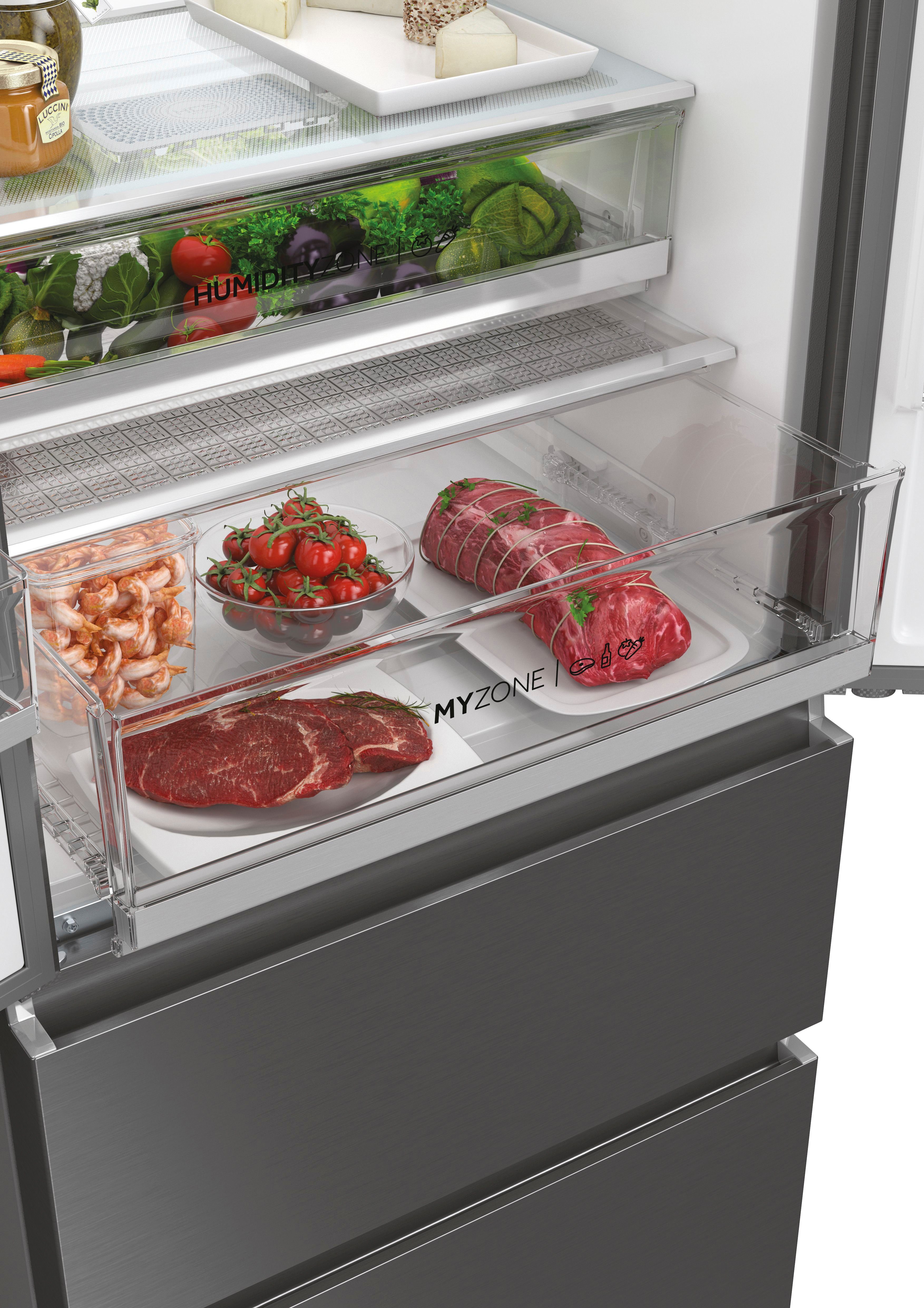 Haier French Door HFW7720EWMP, 200,6 cm hoch, 70 cm breit