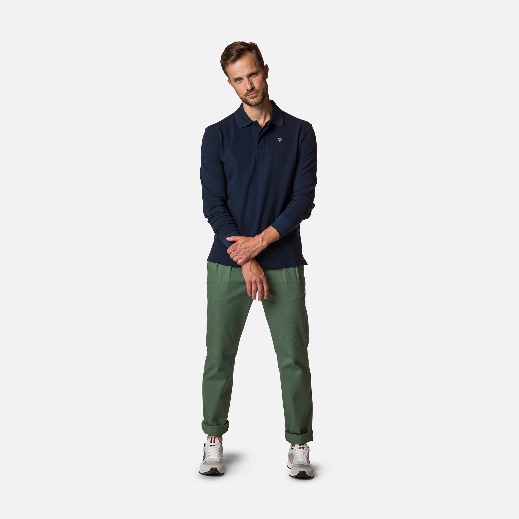 Polo à manches longues pour homme