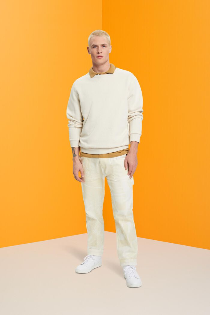 Gemusterte Cargohose mit geradem Bein