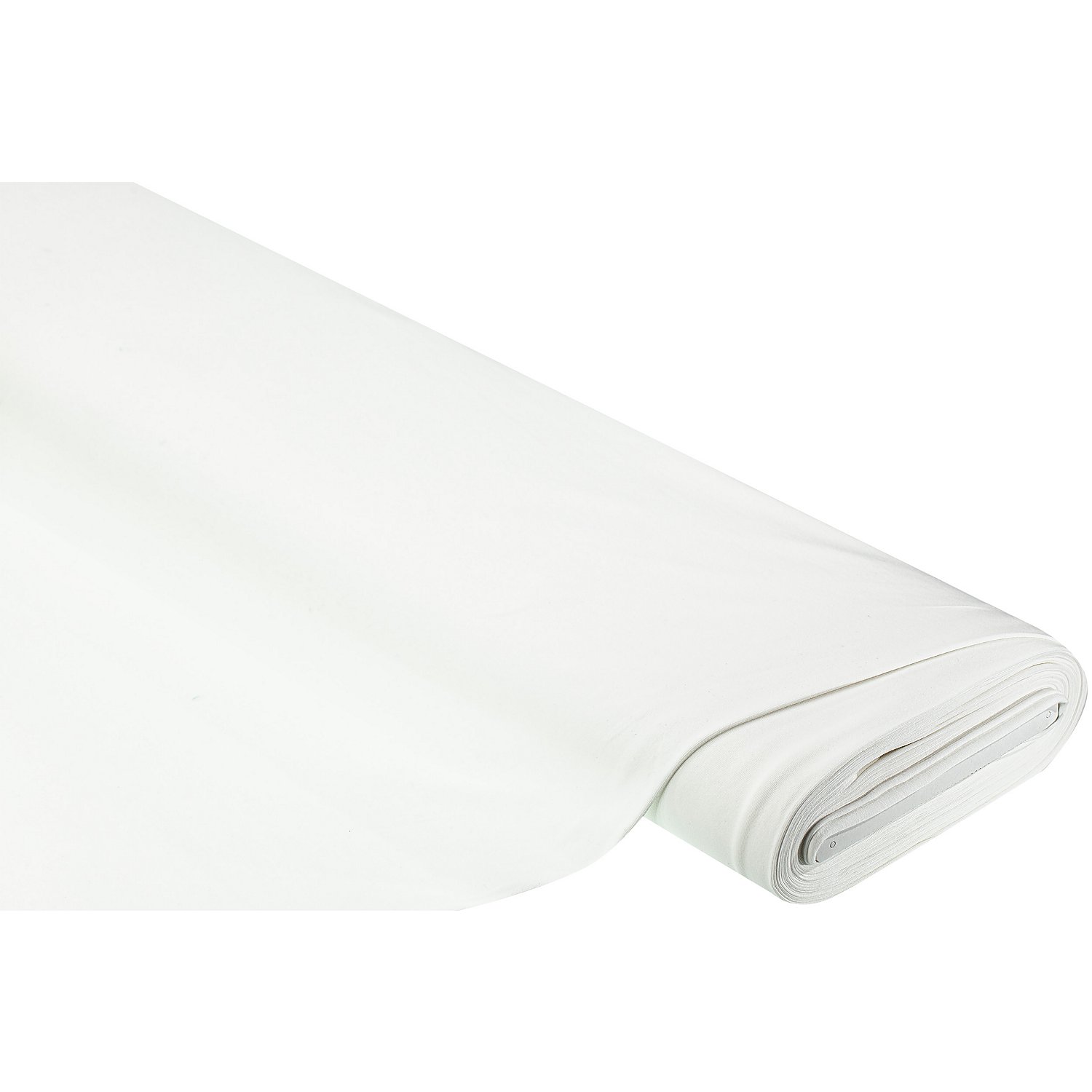 Bio-Baumwolljersey mit Elasthan, weiß