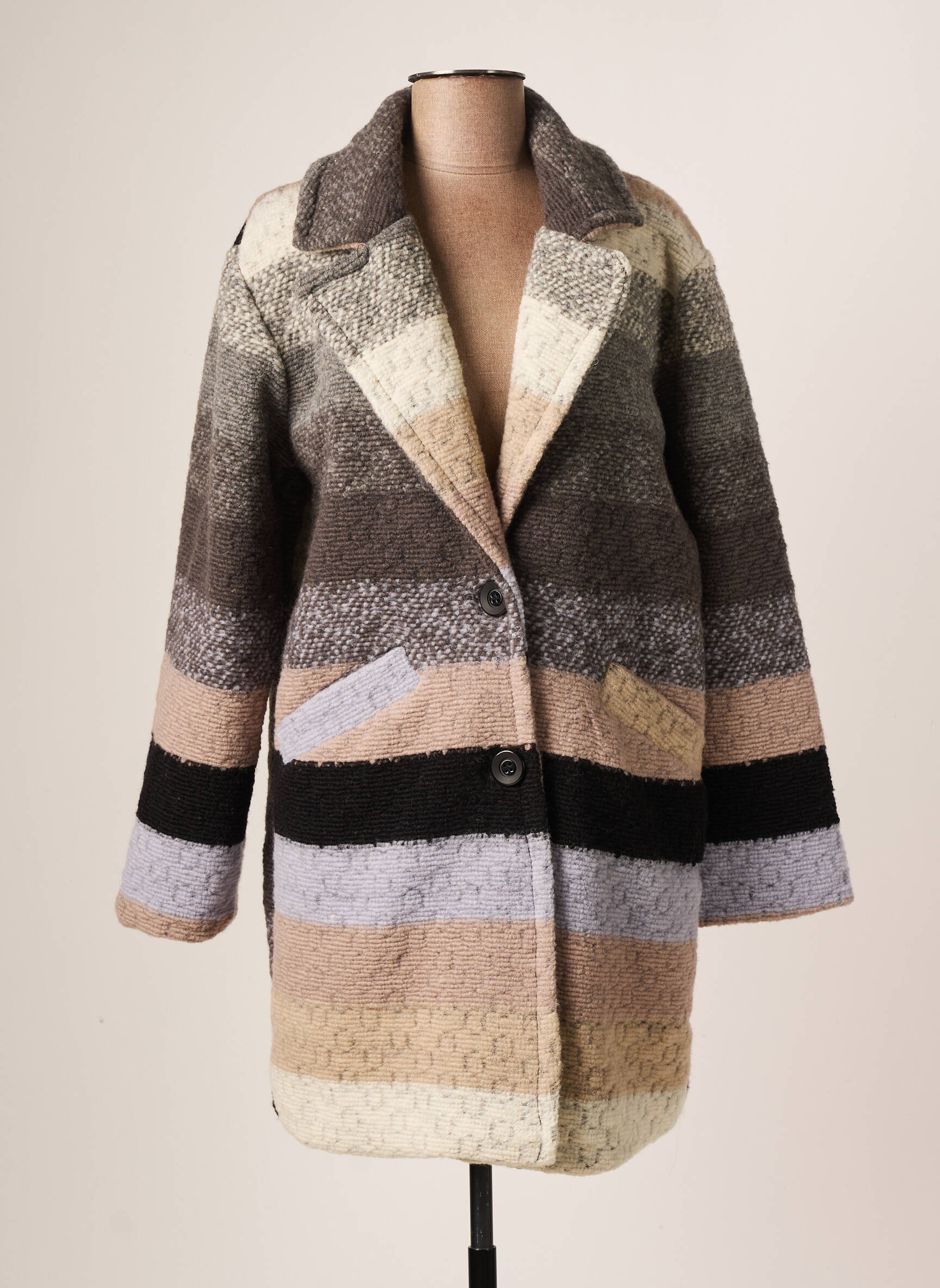 Made In Italy Manteaux Longs Femme couleur gris