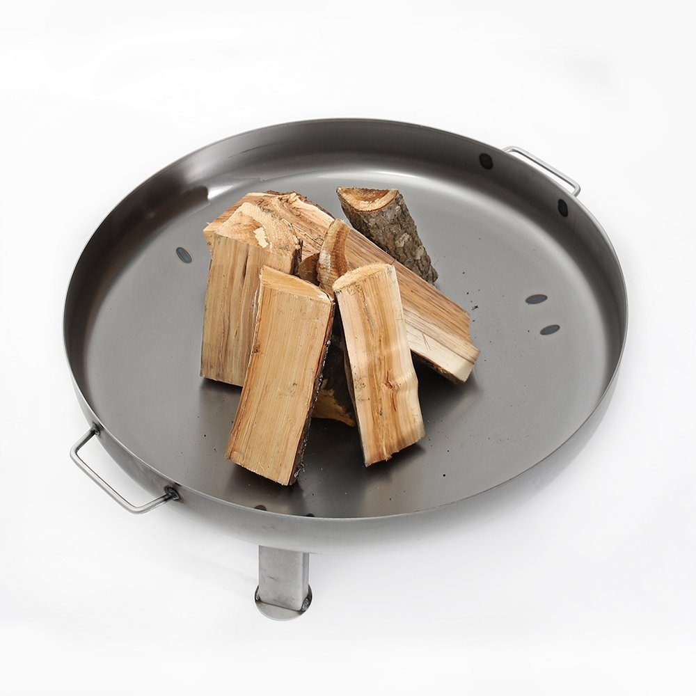 Czaja Feuerschale Czaja Stanzteile Feuerschale Bonn Ø 80 cm - mit Wasserablaufbohrung - Feuerschalen für den Garten, Terrasse und Balkon, Feuertonne und Feuerkorb, große Feuerstelle für den Garten, Feuerfester Stahl, Sehr hohe Lebensdauer