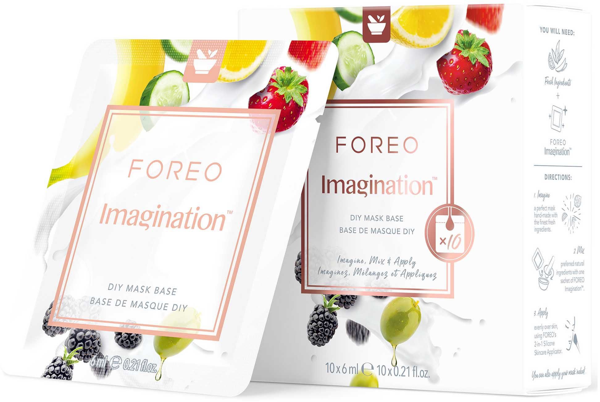 FOREO Gesichtsmaske Imagination DIY Mask Base Sachets, 10-tlg.