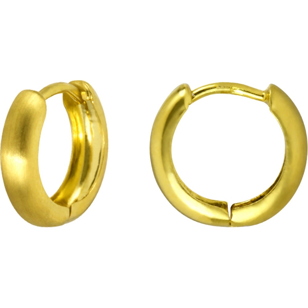 Valeria Créoles 585 Or jaune Boucles d'oreilles