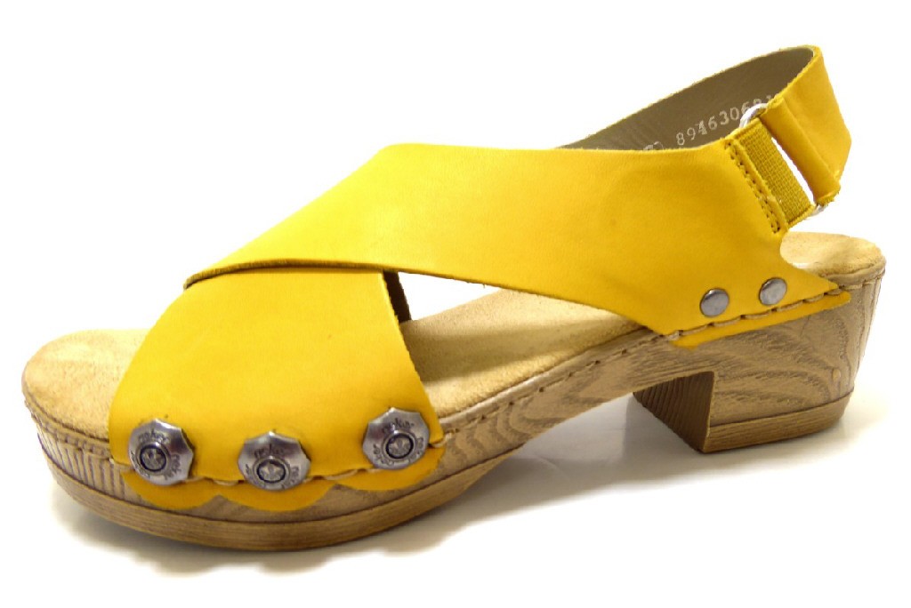 RIEKER Klassische Sandalen gelb