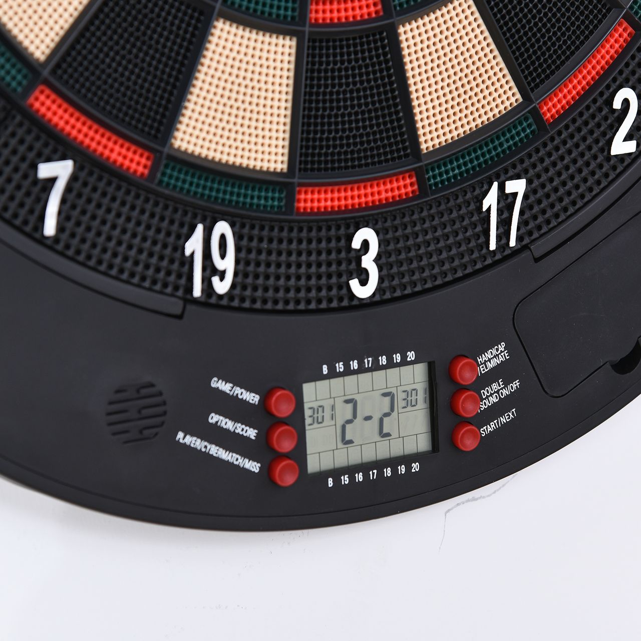 HOMCOM elektronische Dartscheibe Dartboard Dart-set mit 6 Darts Soundeffekte