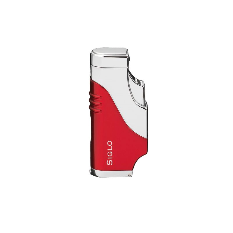Siglo Triple Flame Feuerzeug Rot, Zigarettenanzünder
