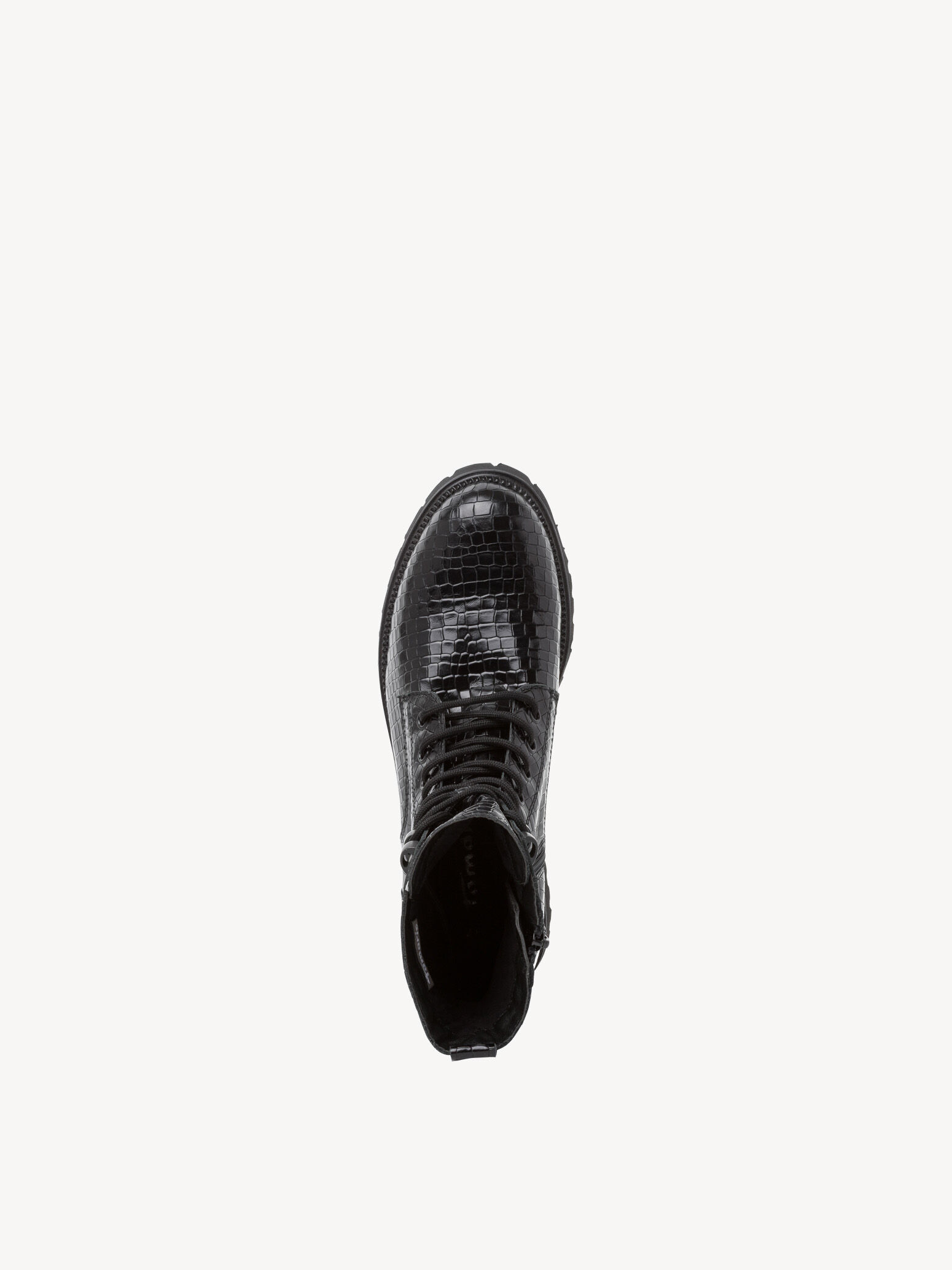 Bottine en cuir - noir