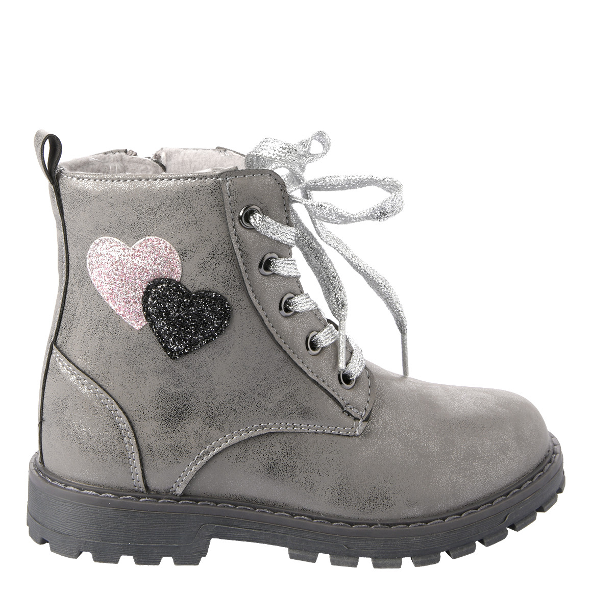 Mädchen Stiefelette im Metallic-Look
