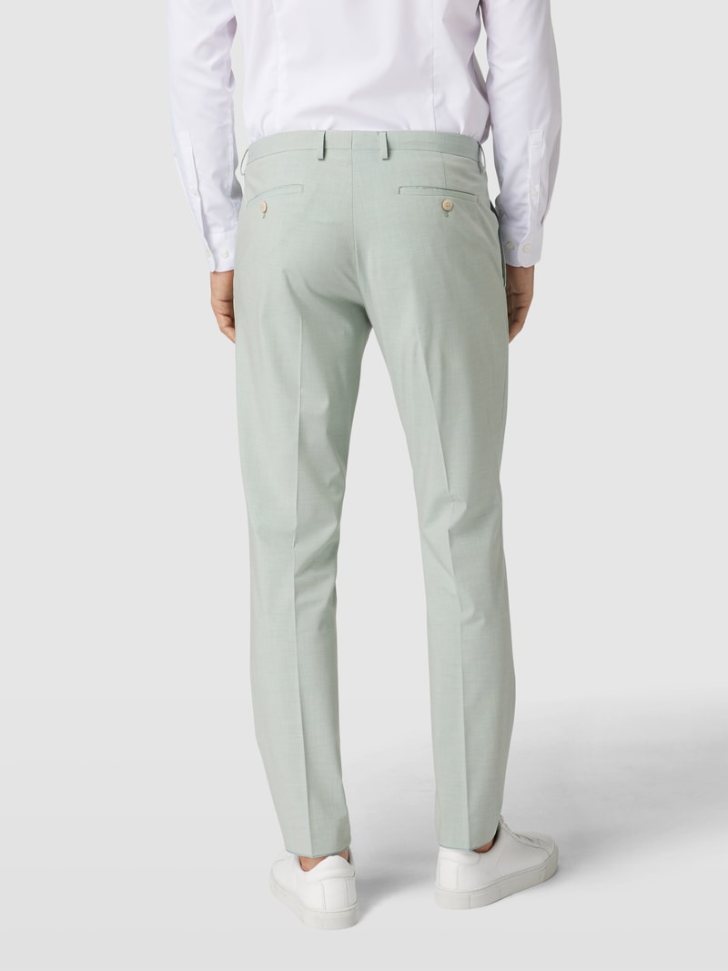 Stoffhose mit Eingrifftaschen in türkis
