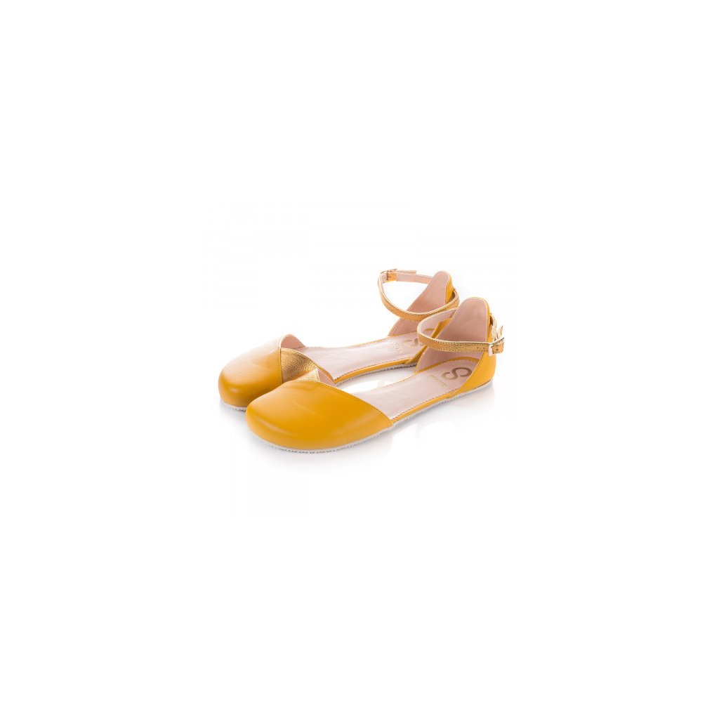 Shapen Poppy II Sun Yellow Barfuß-Ballerinas