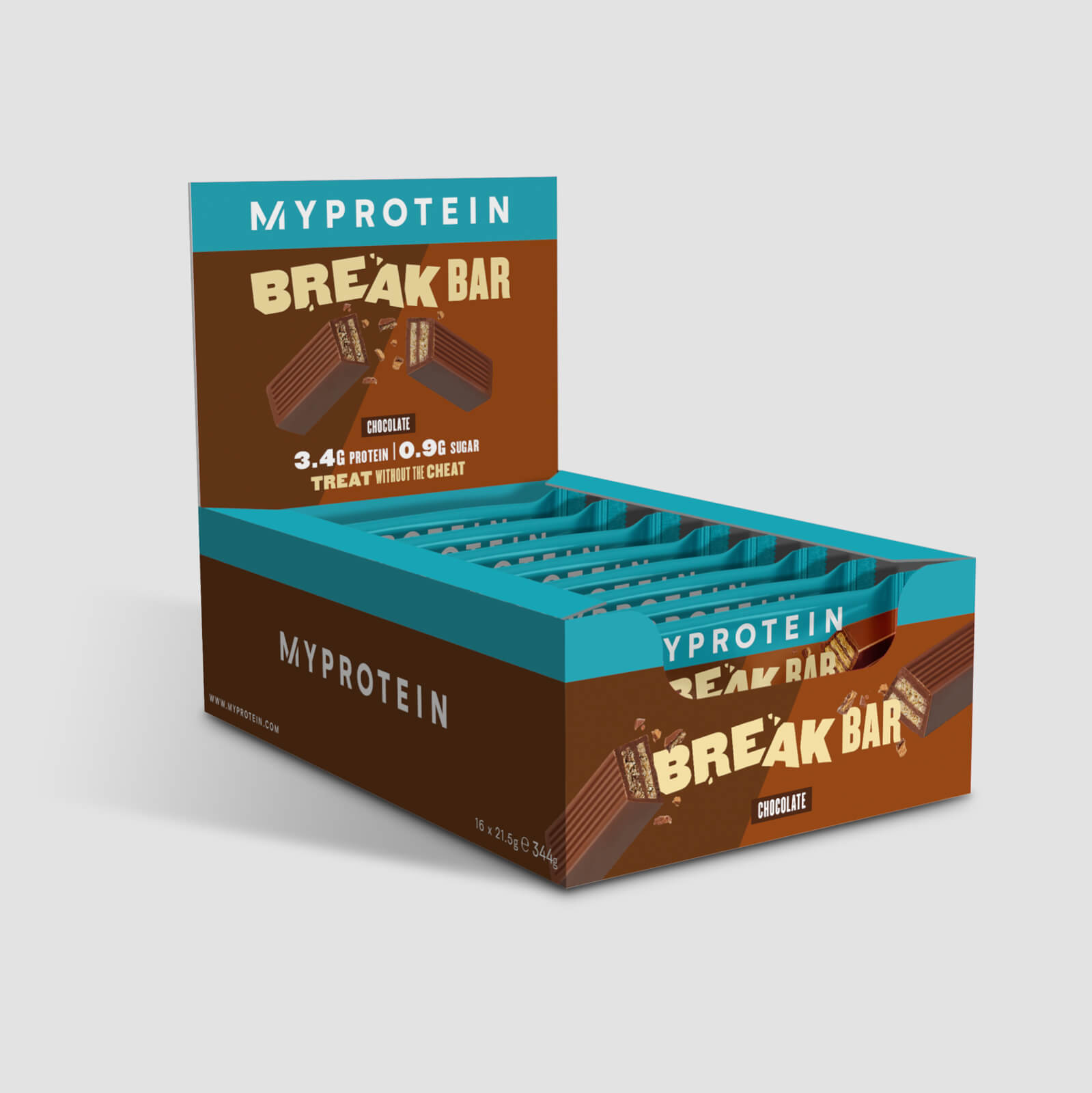 Protein Wafer Bar, Chocolate, 16 x 21.5g