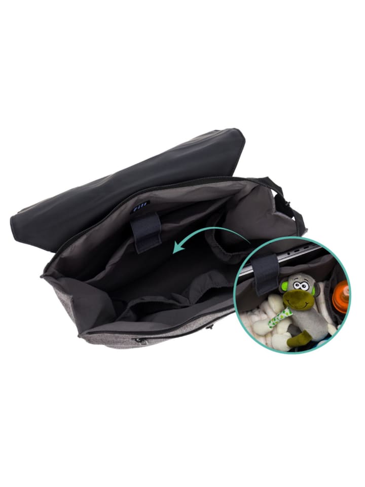 fillikid Wickelrucksack Osaka Exklusiv in Grau Melange günstig kaufen onesize